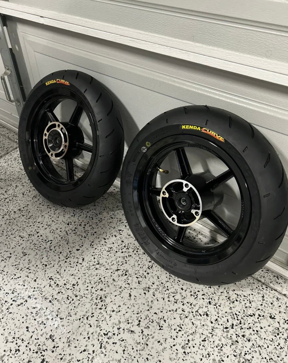 12 inch Kenda curve supermoto wheel set