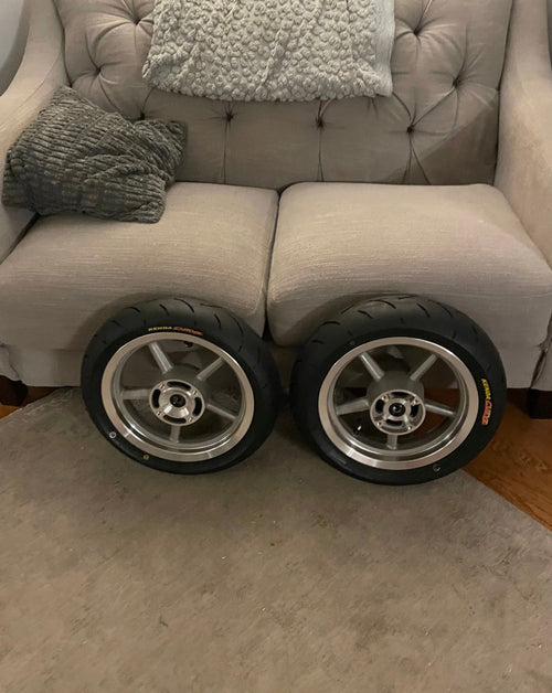 12 inch Kenda curve supermoto wheel set