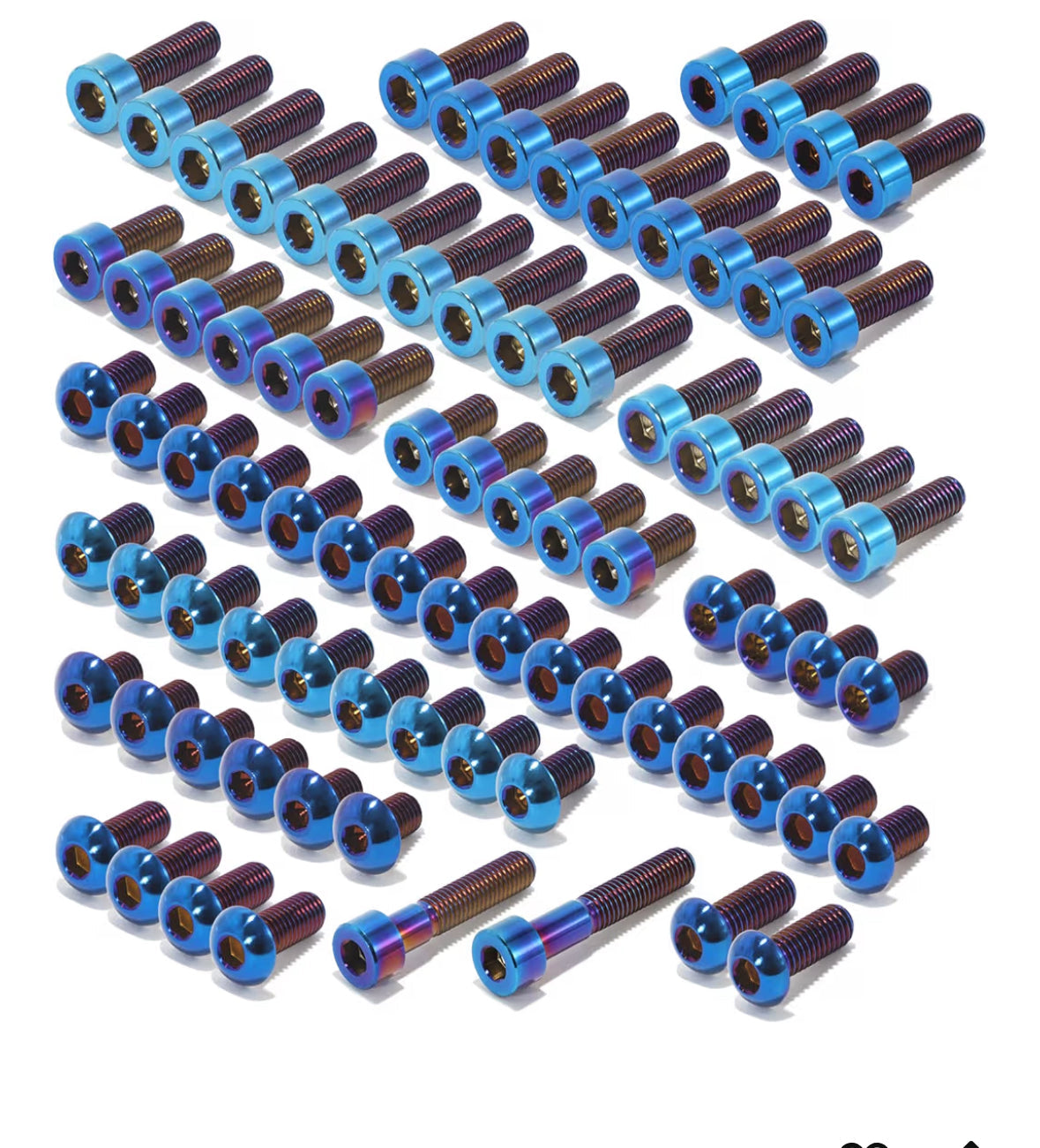 Tuttio titanium bolt set